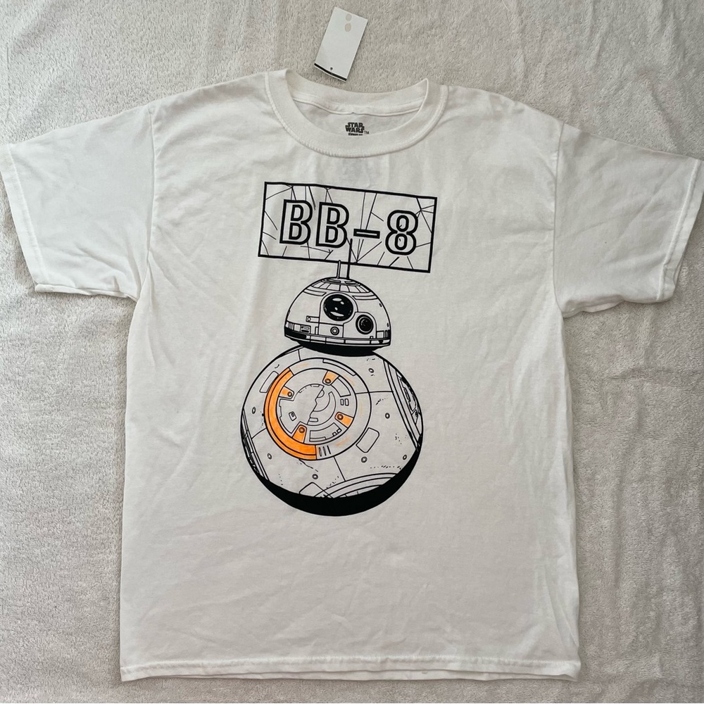 Star Wars BB-8 White - Black - Orange Tee